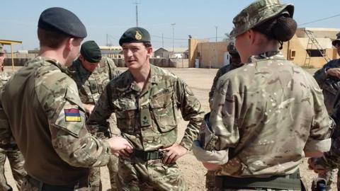 Maj Gen Rupert Jones visits troops delivering essential training to Iraqi Security Forces