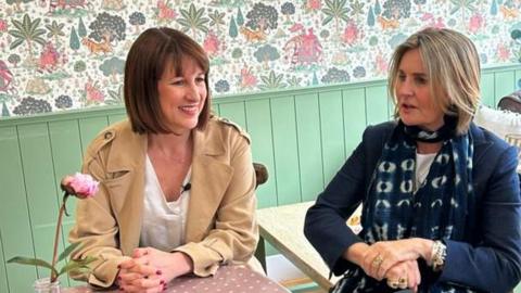 Rachel Reeves with Mary Portas