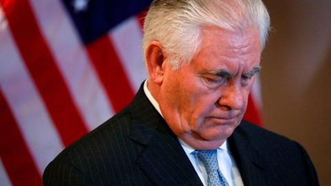 U.S. Secretary of State Rex Tillerson participates in a news conference with Ethiopia"s Minister of Foreign Affairs