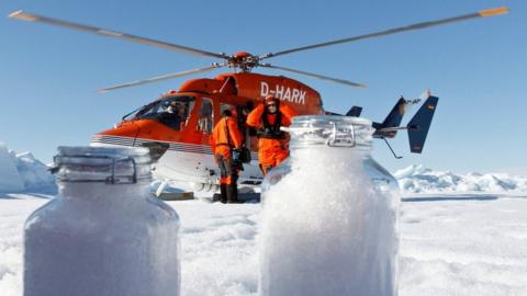 Samples of Arctic snow