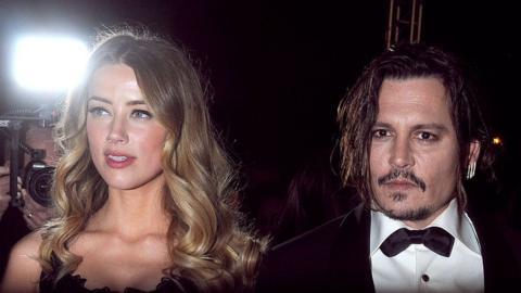 Actress Amber Heard and actor Johnny Depp arrive at the 27th Annual Palm Springs International Film Festival at Palm Springs Convention Center on January 02, 2016 in Palm Springs, California