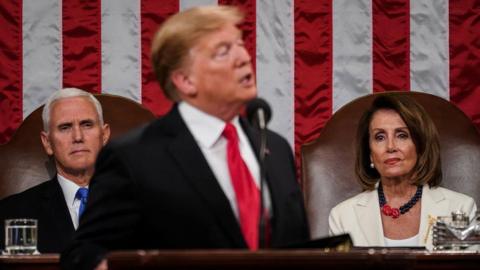 Trump, Pence and Pelosi at State of the Union address