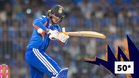 Abhishek Sharma bats