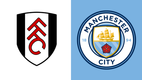 Fulham and Manchester City club badges