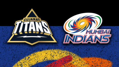 Gujarat Titans v Mumbai Indians badge graphic