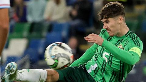 Trai Hume captained Northern Ireland for the first time against Luxembourg