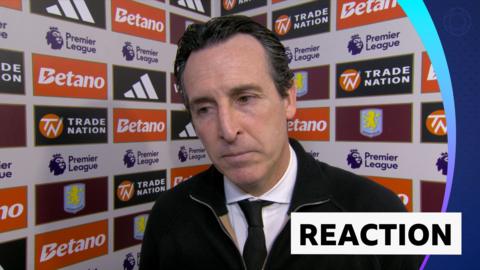 Aston Villa boss Unai Emery