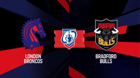 London Broncos vs Bradford Bulls logo
