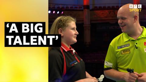 Beau Greaves and Michael van Gerwen