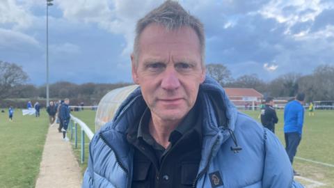 Stuart Pearce pictured at Buckhurst Hill FC