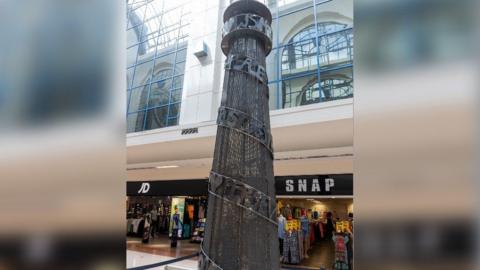 The Beacon of Hope sculpture in Weston-super-Mare