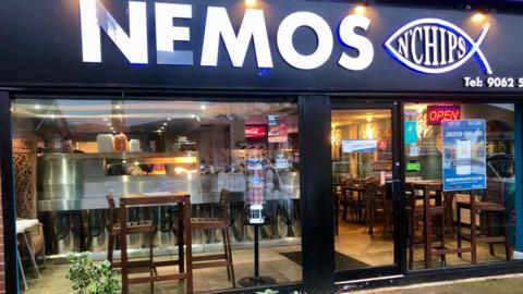 Nemo's fish and chip takeaway in Finaghy