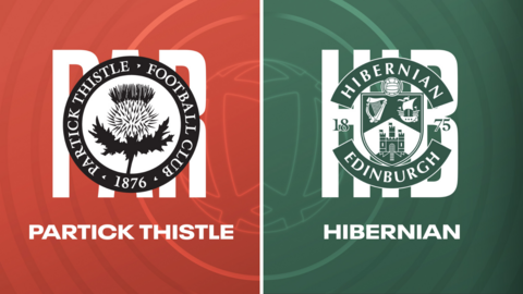 Partick Thistle and Hibernian badges