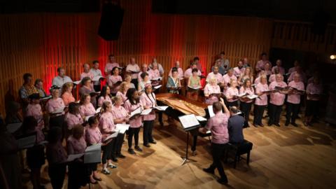 Choir on stage