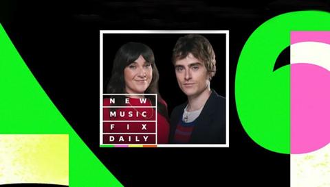 Deb Grant and Nathan Shepherd pose for a picture. Their image is placed on a black backdrop and surrounded by BBC Radio 6 Music branding. 