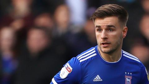 Luke Garbutt in action for Ipswich Town