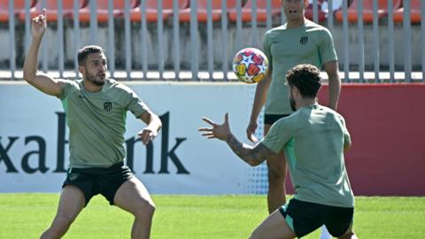 Atletico Madrid training