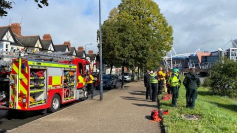 Search at Taff Embankment in Cardiff