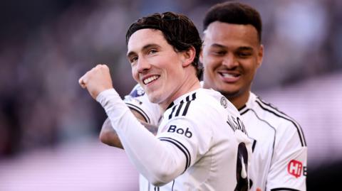 Harry Wilson celebrates after scoring the winning goal