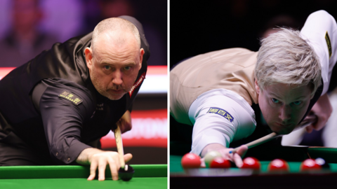 Mark Williams (left) and Neil Robertson (right)