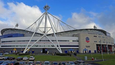 A general view of Bolton's Macron Stadium