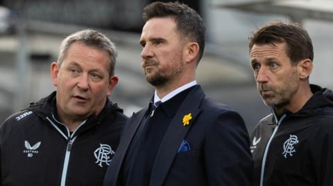 Billy Dodds, Barry Ferguson and Neil McCann