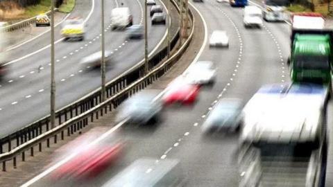 Cars on a motorway