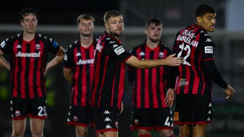 Truro City players look glum