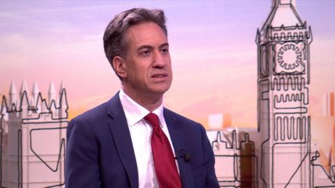 Ed Miliband on Sunday with Laura Kuenssberg