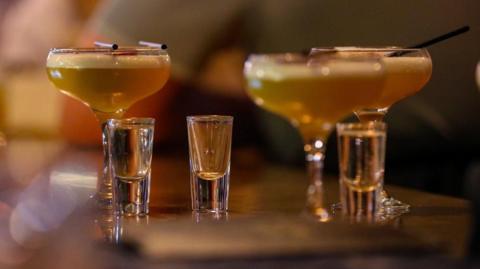 File photo of drinks and Cocktails in a bar