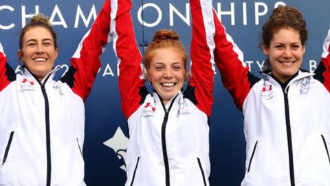 Joanna Muir, Francesca Summers and Kate French