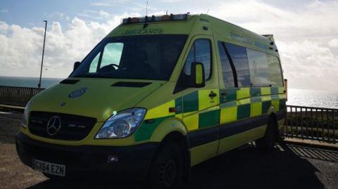 Ambulance at a beach