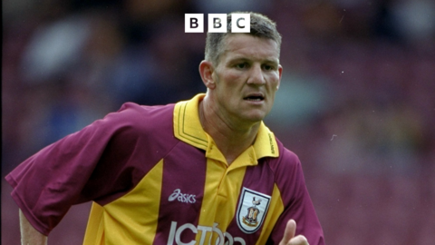 Dean Windass playing for Bradford City