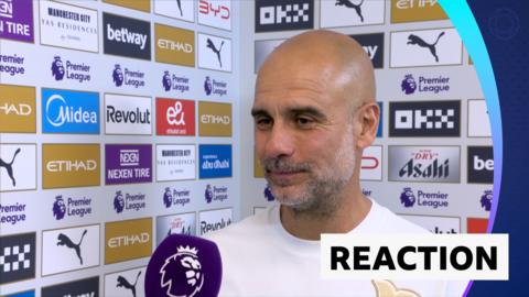 Pep Guardiola gives his final post-match interview as Man City manager