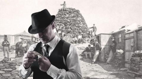 Gangster o flaen hen lun o gopa'r wyddfa