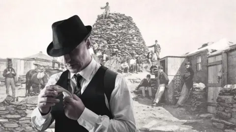Gangster o flaen hen lun o gopa'r wyddfa