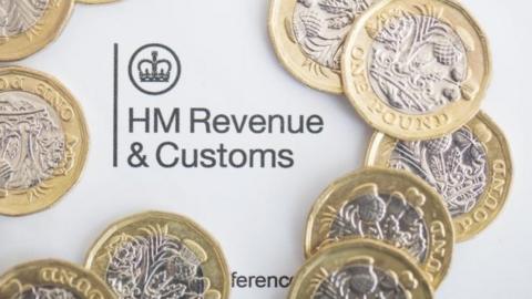 Coins on HMRC paperwork