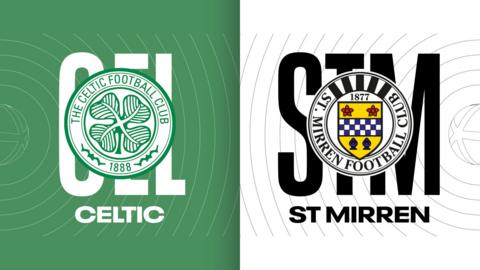 Celtic and St Mirren badges