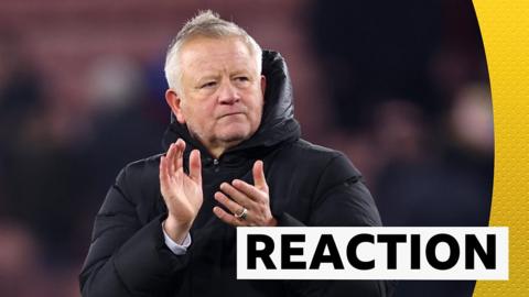 Chris Wilder claps the Sheffield United fans.