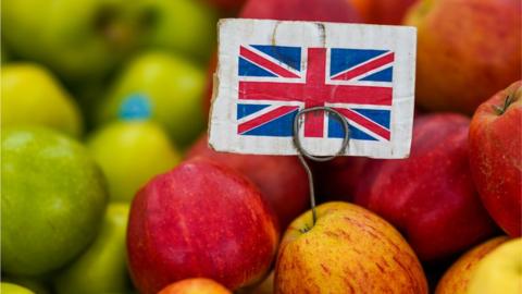a British apple