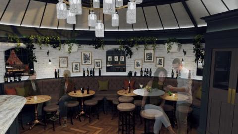 Artist's impression of the new bar