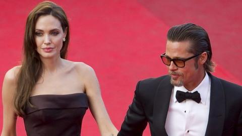 US actor Brad Pitt (R) and US actress Angelina Jolie (L)