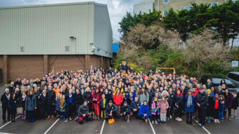 Members outside Hove Fitness and Squash