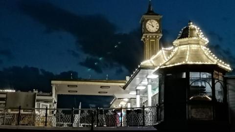 Brighton Pier at night