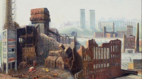 The Power Station by Helen Clapcott showing Stockport's former power station