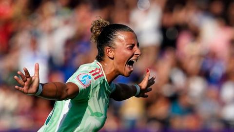 Arianna Caruso celebrates