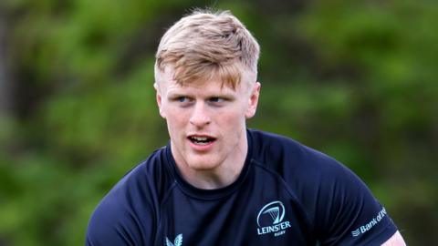 Tommy O'Brien pictured training with Leinster