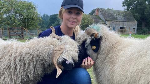 Hannah Russell with Issy and Ida