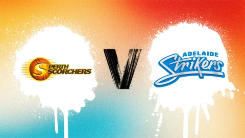 Perth Scorchers v Adelaide Strikers badge graphic