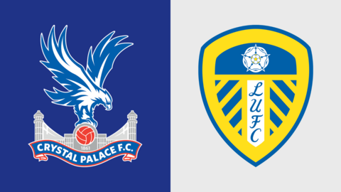 Crystal Palace and Leeds United club badges